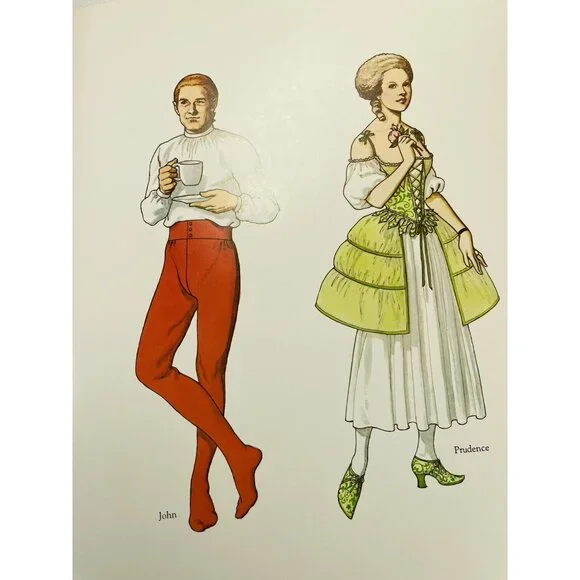 American Family of the Colonial Era  Kids Paper Dolls Tom Tierney UNCUT Vintage - Picture 6 of 12